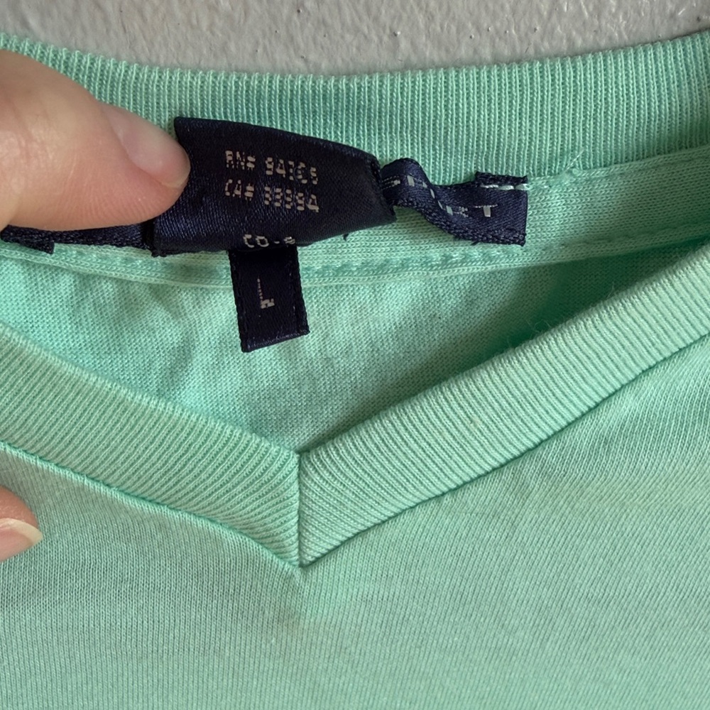 Ralph Lauren Sport Women’s Mint Green V-Neck Shirt - Picture 3 of 6